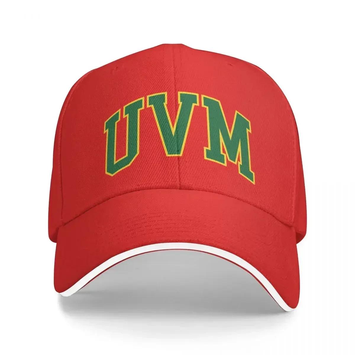 

uvm college font curved Baseball Cap F hiking hat Sunhat New Hat Hats Unisex Womens