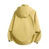 Frühlings Trendiger Berg Windbreaker Jacke Damen Leicht Gelb Zitronenfarben Outdoor Wanderjacke Unisex
