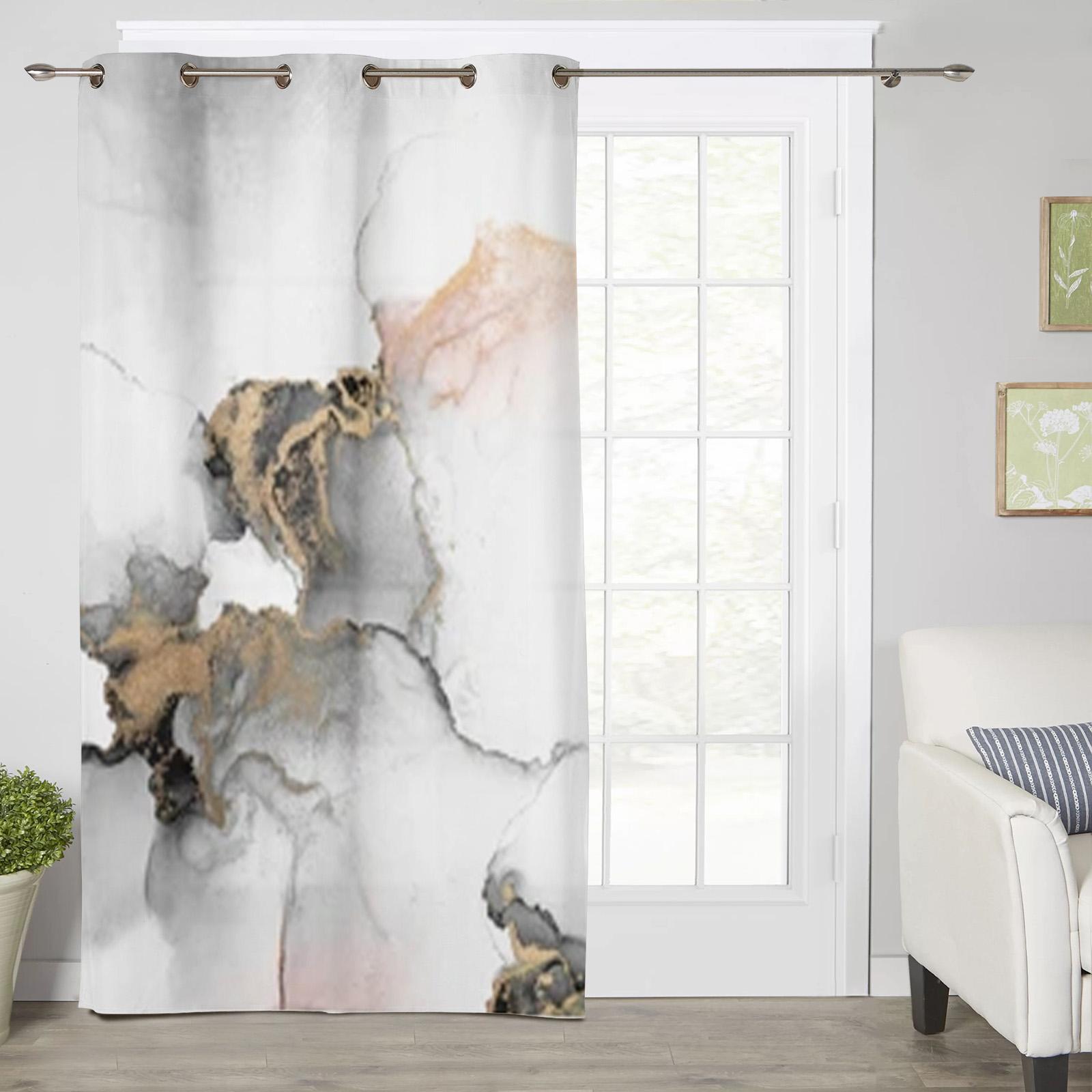 

Ветви градиентные простые оконные шторы для гостиной, спальни, роскошные современные кухонные шторы, тканевые шторы 135W x 245H(cm) x2