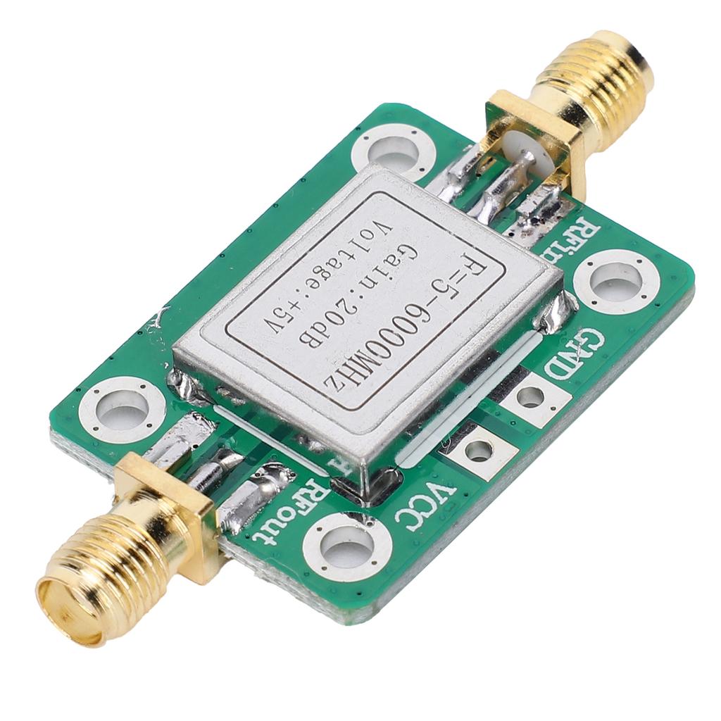 RF Module Ultra Wideband Medium Power Amplifier with Shielding Case 5M-6GHz Gain 20dB