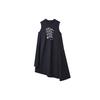 Sport Fashion Round Neck Irregular Hem Sleeveless Knit Dress Women Dresses Legendary-Blue F11W326307F-NV