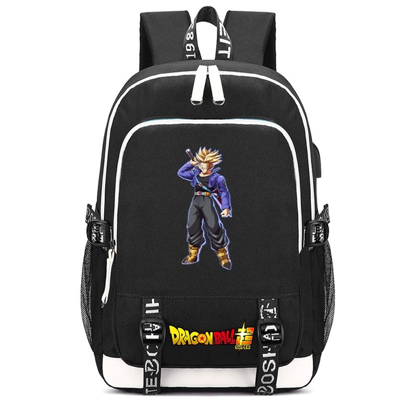 Anime Dragon Ball Canvas Backpack for Boy Girl Back To School Book Bag Anti Theft Travel Bag Student Waterproof Backpack Men Women Travel Leisure Bag