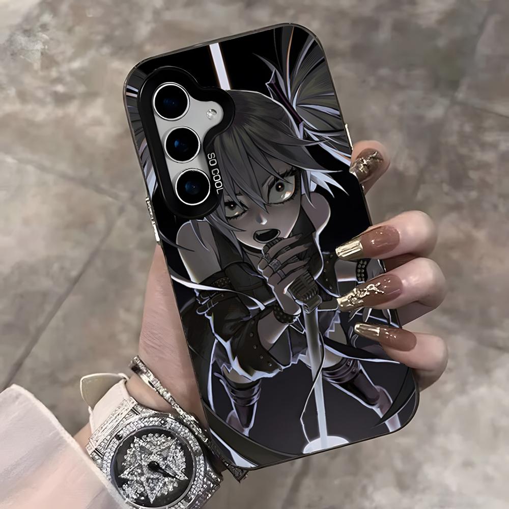 Misa Death Note Phone Case For Samsung S25 Ultra S23 S22 S21 S20 Ultra Plus S24 Fe A54 A55 Color Silver Cover