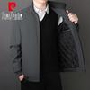 Pierre Cardin Men's Stand Collar Thick Warm Jacket