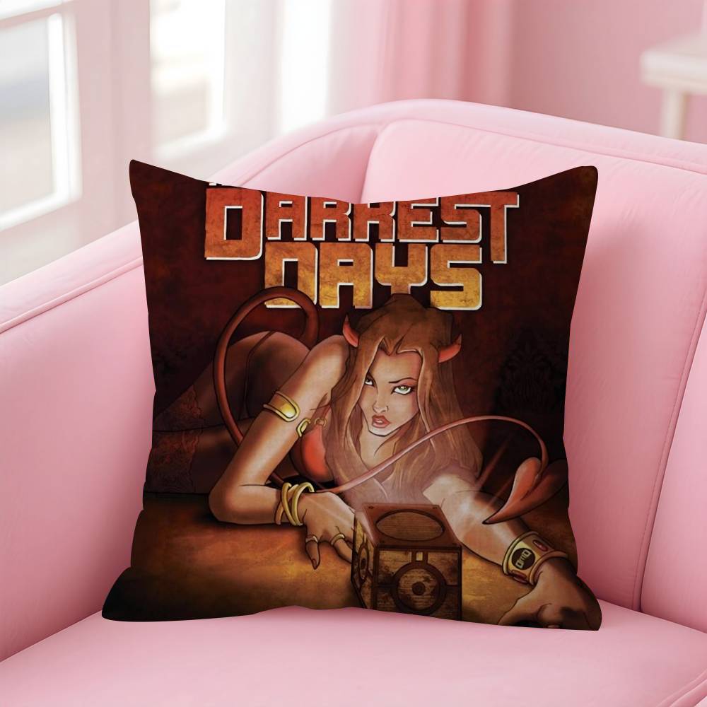 TThree Days Grace Band  Personalized Picture Text Home Decorative Pillows Household Gifts 45x45cm