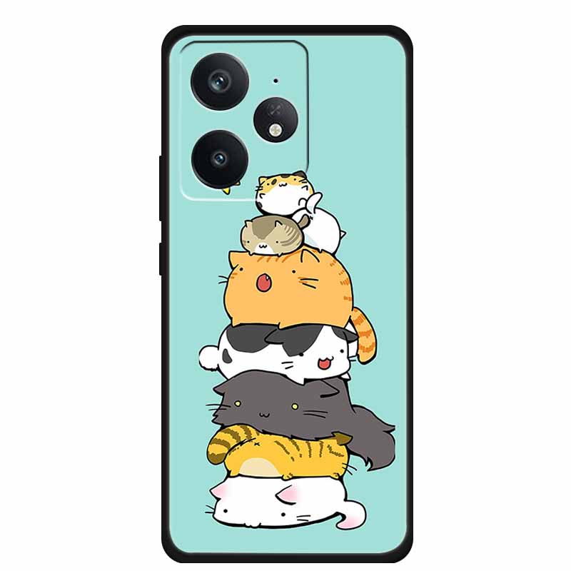For Realme Neo 7 5G Phone Case Black Silicone Soft Back Cover For Realme Neo7 x Neo 7x Neo7x Neo 7 SE Neo7 SE Case Coque Funda
