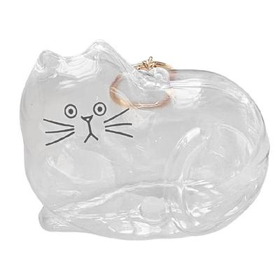 Memorial Pet Hair Charm Elegant Cats Design Keepsakes Pet Furs Collector Container Pendant For Display Or Necklace