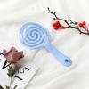 Hanging Hole Solid Color Hair Brush Mosquito Coil  Shape Scalp Massage Comb  Hair Accessories