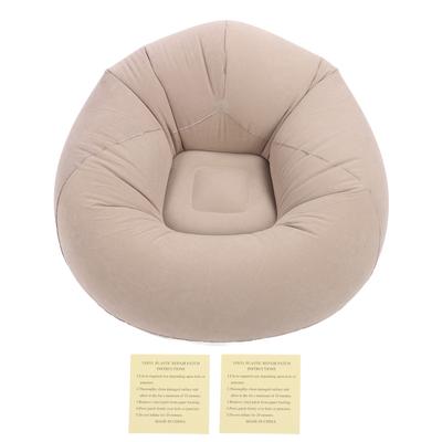 Aufblasbarer Stuhl Faltbar Tragbar Verdickt Stabile Unterstützung Aufblasbare Couch für Outdoor Camping Grau