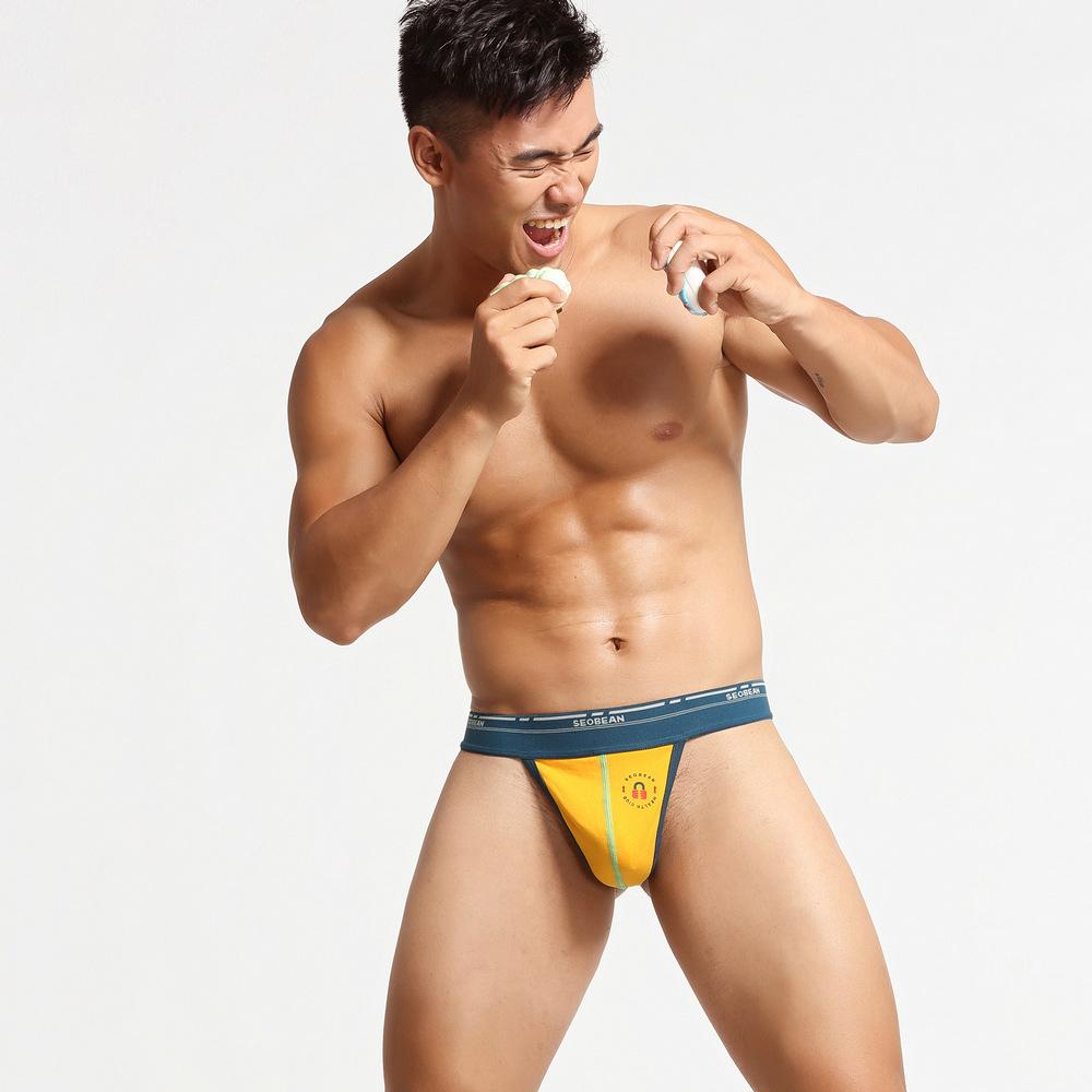 Men's G-string Thong Underwear Triangle Pants Singles T-pants Sexy Low Waist Bottom
