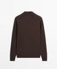 Masimodutti Cotton Knit Polo Sweater