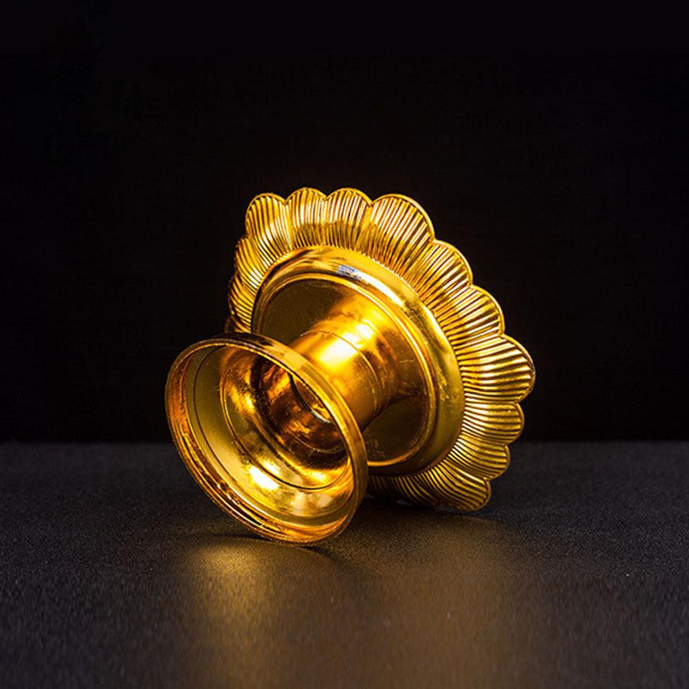 1 Piece Lotus Offering Plate Smooth Finish Fruit Snack Tray for Temple Use Vintage Buddhist Worship Supplies Easy Clean Design