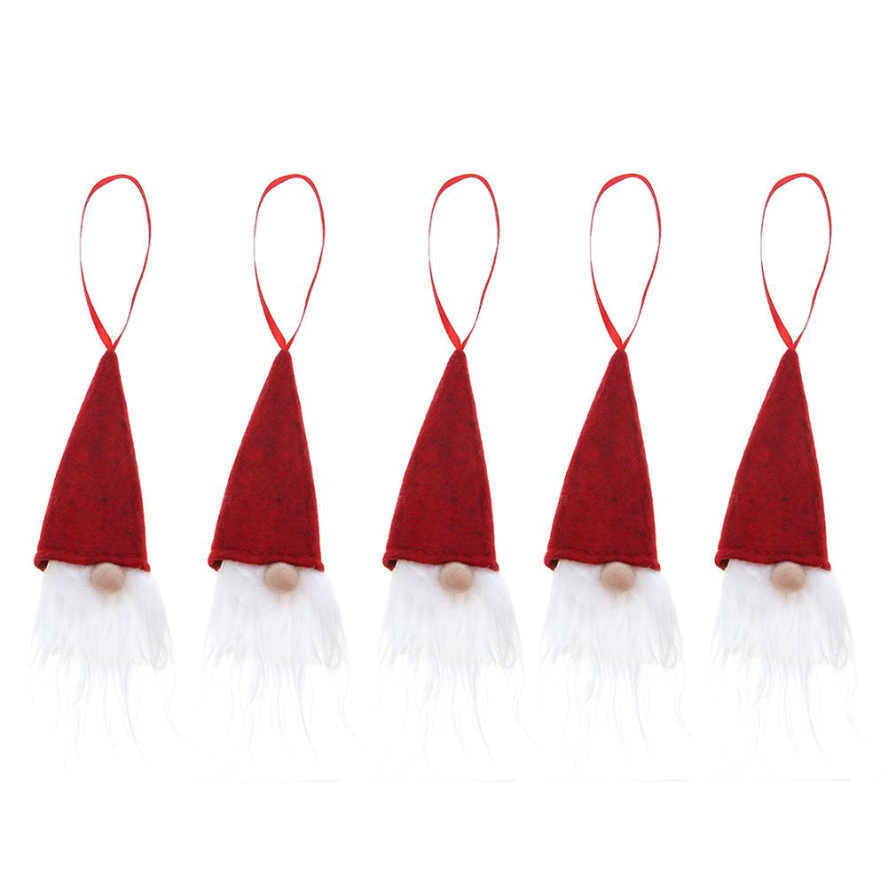 

3 комплекта рождественских кукол-гномов без лица Санты, рождественские украшения, подвесные украшения для рождественской елки, подвески Санта-Клауса для домашнего декора Grey