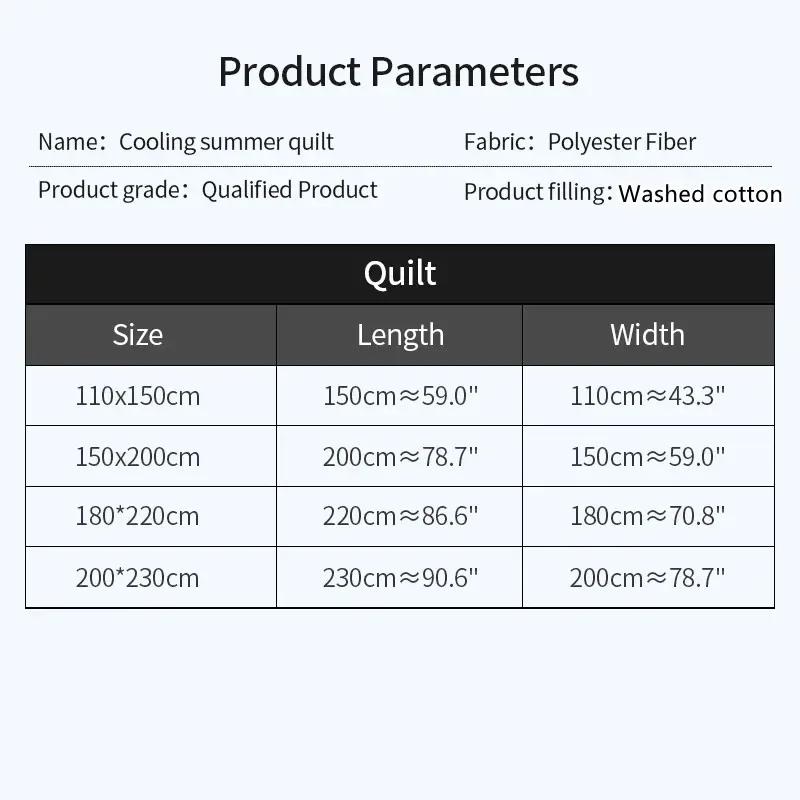 Mint Cool Feeling Antibacterial Ice Cream Summer Quilt Washable Summer Quilts Silk Air Conditioning Quilt Summerquilt Comforter