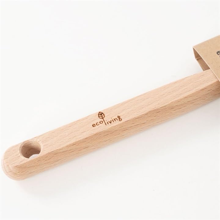 ecoLiving Long Handle Bottle Brush Wooden Bottle Brush for Cleaning Water Bottles