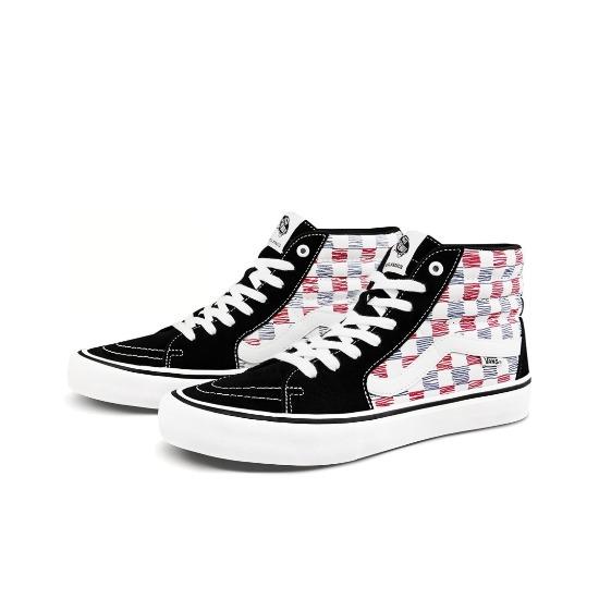 

Vans Sk8-Hi Pro ketch Шахматная клетка VN0A45JD2MB Мужская обувь EU 35 чёрный/белый