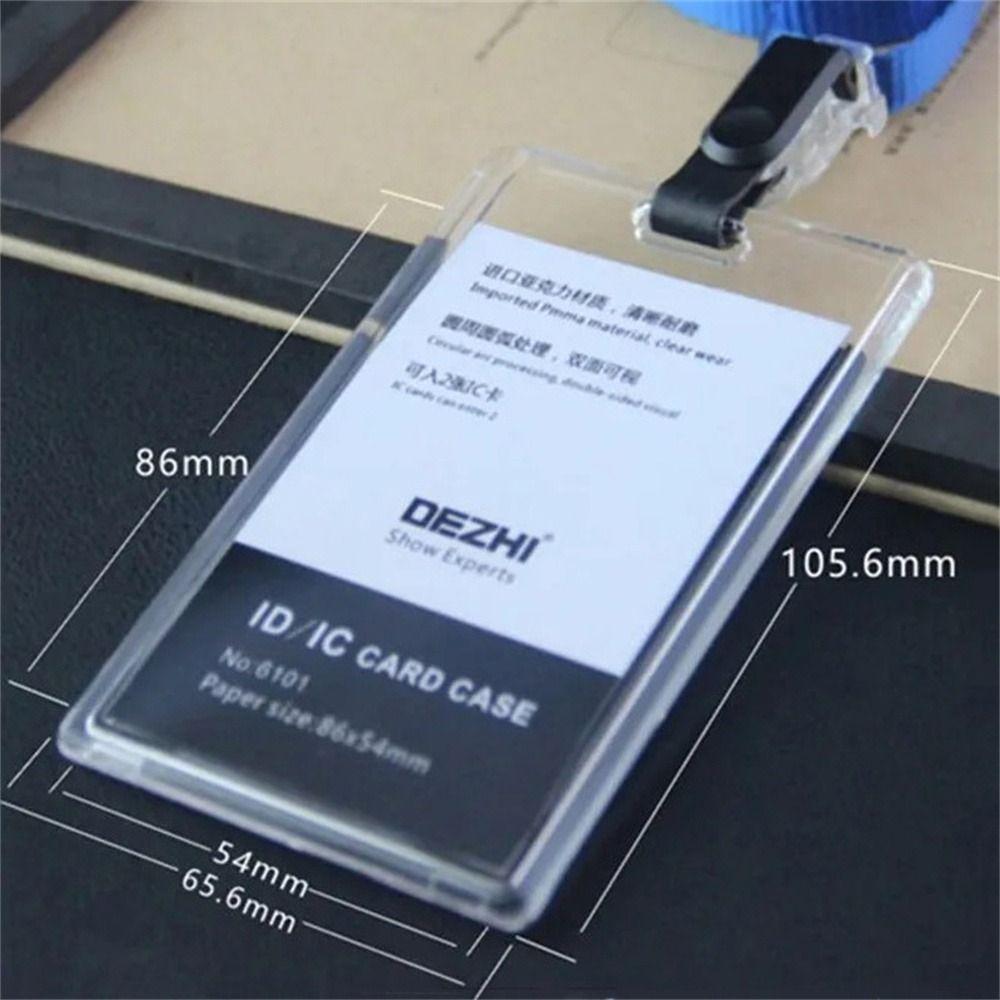 Work Identity Business Card Holder Adjustable Name Card Cover Badge Cards ID Card Holder  Women Men