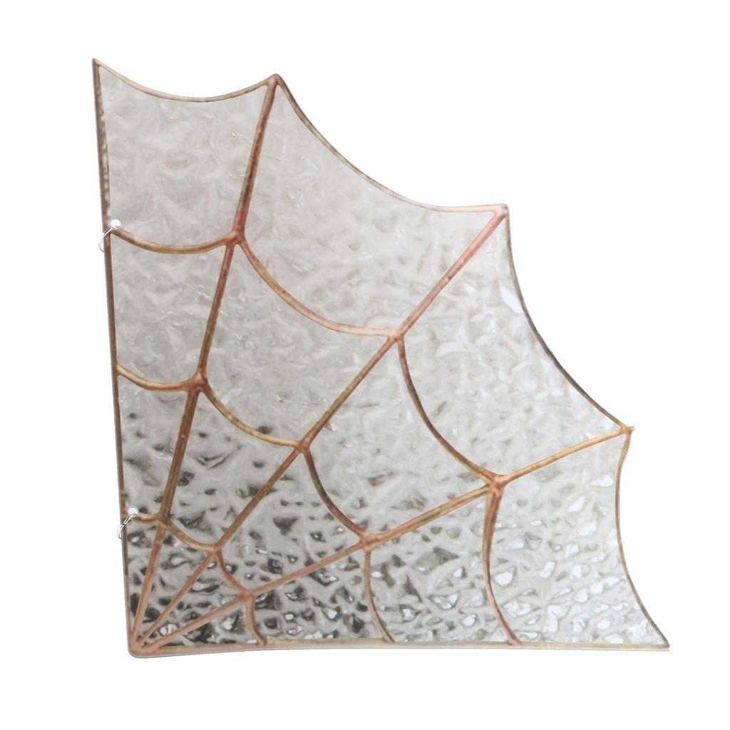 Halloween Spider Web Corner Decoration Frightful Halloween Glass Spiderweb Door Corner Elegant Home Hanging Ornament