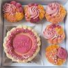 Pudełko Na Muffiny I Torcik 23X23X10Cm Biało-Transparentne Bento Box