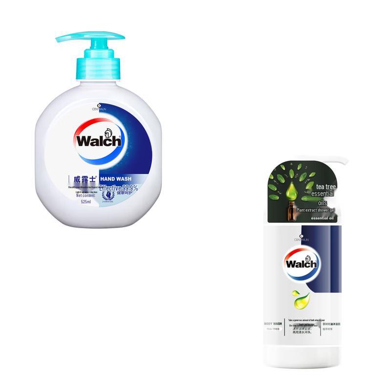 Walch Healthy Care Hand Sanitizer & Tea Tree Shower Gel Set