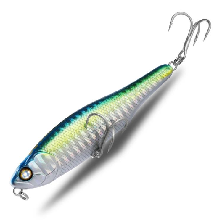 Fishing Tackle Artificial Baits with Hook Hard Baits 10cm 12.8g Topwater Pencil Popper Fishing Lures for Trout