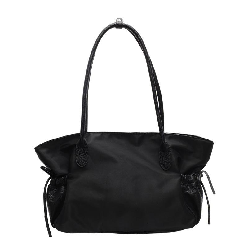 New nylon splicing daily commuting large-capacity versatile underarm shoulder women's bag lightweight portable tote bag