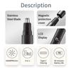 Rechargeable Multi-Functional Type-C Men's Grooming Kit: 3-in-1 Electric Nose Hair Trimmer