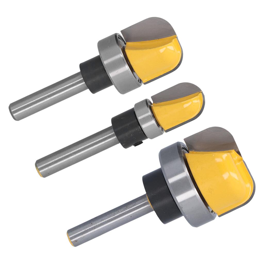 Round Nose Bit Core Box Bowl Tray Template Dish Carving Router Cutter with Bearing 14in