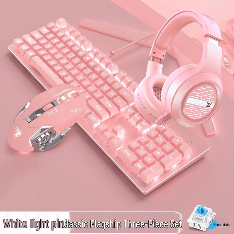 Wired Mechanical Keyboard and Mouse Set