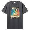 Vintage Tillverkad 1981 Alla Originaldelar Födelsedags-T-shirt Jubileums-T-shirt Oversized Unisex Kläder T-shirts För Unisex Streetwear