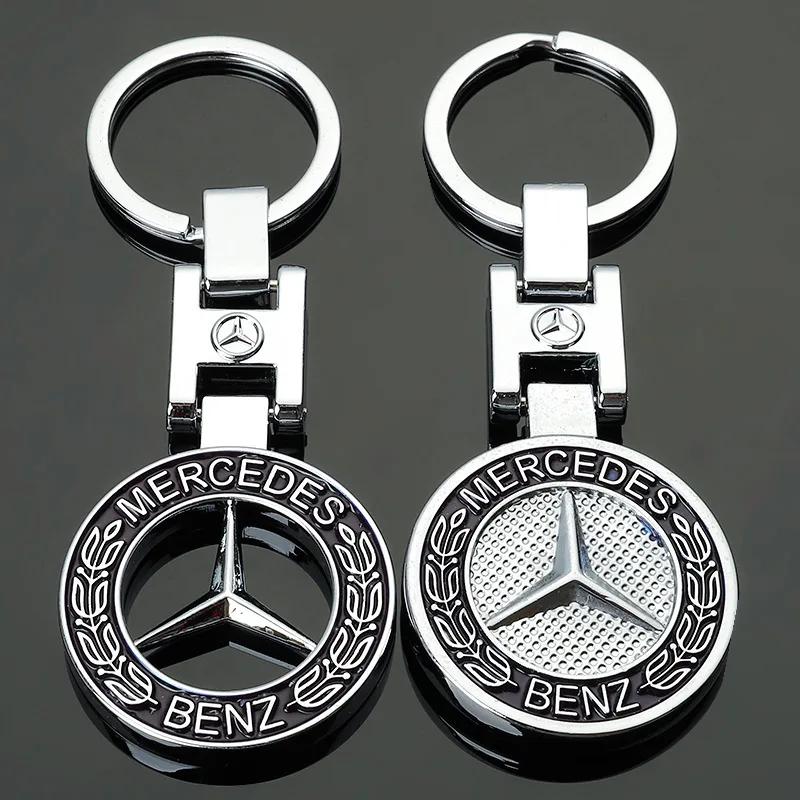 Pegatina de Coche Caliente 1 Pieza Llavero con Logo de Coche de Metal de Alta Calidad Para Mercedes Benz AMG Smart W205 C300 W203 W206 W108 W124 W126 W140 W1