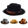 Vintage Boater Hat Fedora Top Hat Prom Costume for Outdoor Gatherings Activities