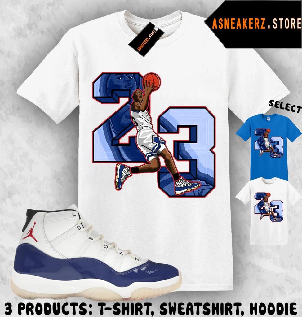 Shirt To Match AJ 11 Rare Air 2025 Sneaker Matching Tee MJ Number 23 T-Shirt