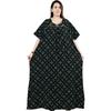 Cotton Nighty Women Plus Size Indian Printed Sleepwear Night Maxi Gown Dress