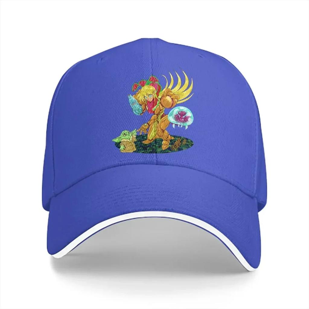 Washed Unisex's Baseball Cap Samus Is The Best Mom Trucker Snapback Caps Dad Hat Super Metroid Golf Hats