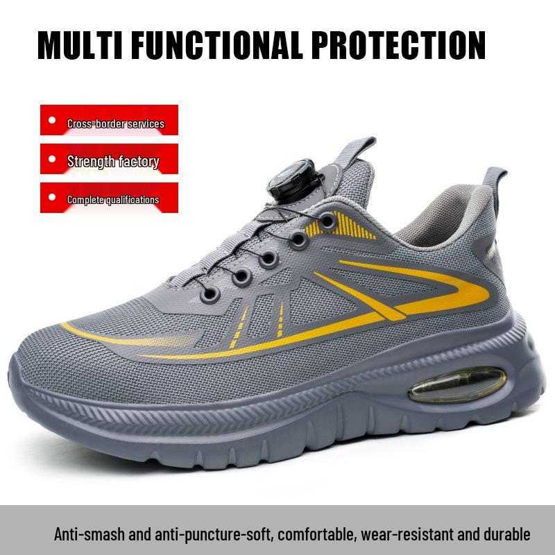 Men's Steel Toe Work Shoes: Anti-Smash, Anti-Puncture, Comfortable, Long-Lasting Wear