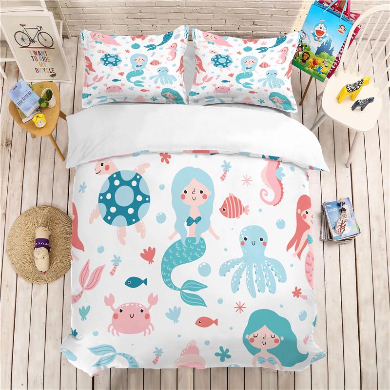 mermaid cat comforter
