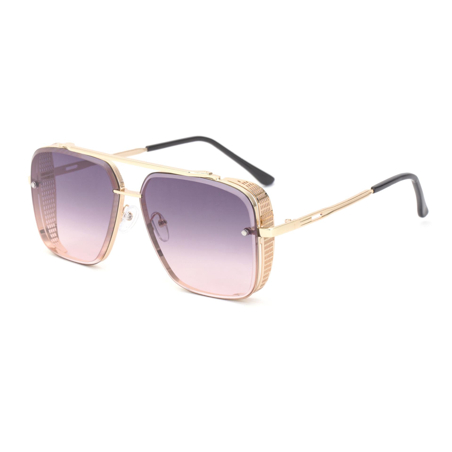 JYL TS Unisex Steampunk Hollow Square - Double-Bridge Sunglasses YZ-1113 c-3905 дикий синий yonder
