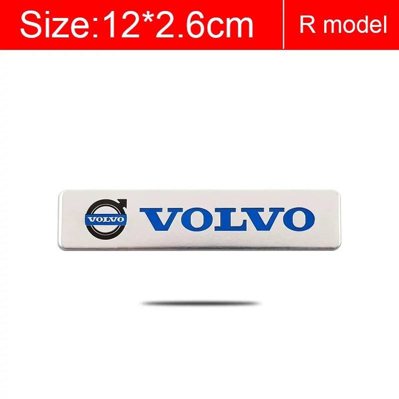 1pcs Car Accessories 3D Aluminum Logo Indoor Decoration Fender Trunk Stickers For Volvo Rdesign T6 AWD C30 C70 S40 S60 S70 S80