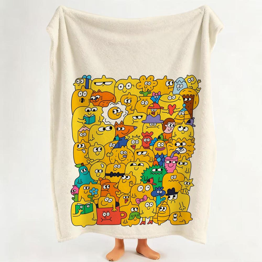 Illustrator N Nina D Dzyvulska Throw Flannel Throw Blanket Suitable for Sofa Living Room Bedroom