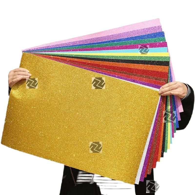 Thick Gold Glitter Foam Sheets for Crafting