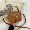 Textura Clássica Padrão De Pedra Pequeno Quadrado Saco Feminino Outono Inverno  Versátil Temperamento Crossbody Saco Sólido Festa Bolsa