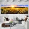 Sunset Sunrise Clouds Yellow Warm Sky Print On Canvas Painting Wall Art Picture For Living Room Bedroom Prints Picture