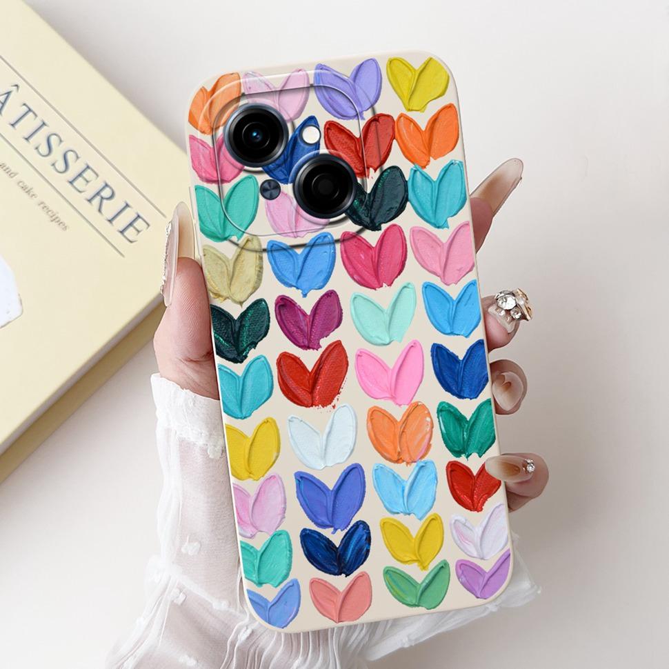 For Tecno Spark Go 1 Case 6.67" Beautiful Flower Painted Cover Soft Silicone Phone Case For Tecno SparkGo 1 Go1 Capa Coque
