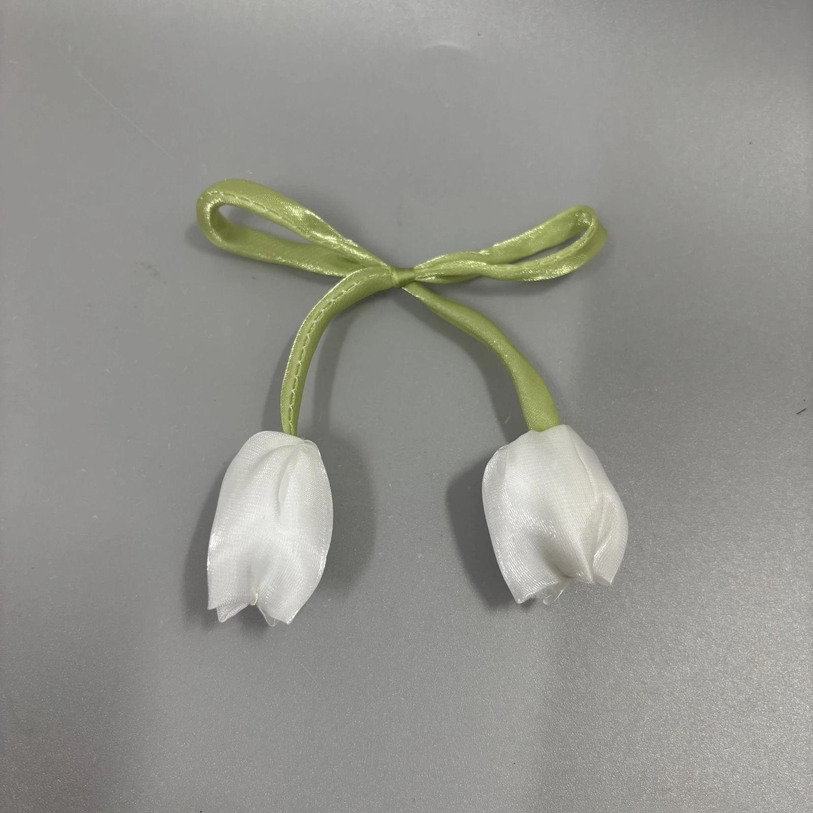 

1-50pcs Fake Tulip Artificial Flowers Hair Clip Headband Clothing Dress Accessories DIY Jewelry Findings White Yellow Pink 1pc белый