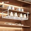 ZISIZ Retractable Shoe Rack Organizer (2-Pack)
