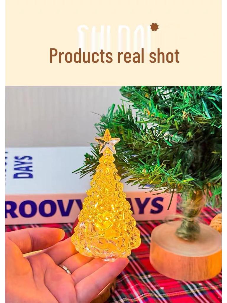 Christmas Starry Night Light Ornament for Holiday Decor and Gifts