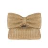 Chic Bowknot Straw Handbag for Women Summer Stylish Design Woven Clutches Cute Purse Suitable for Daily Use Party Holiday Travel