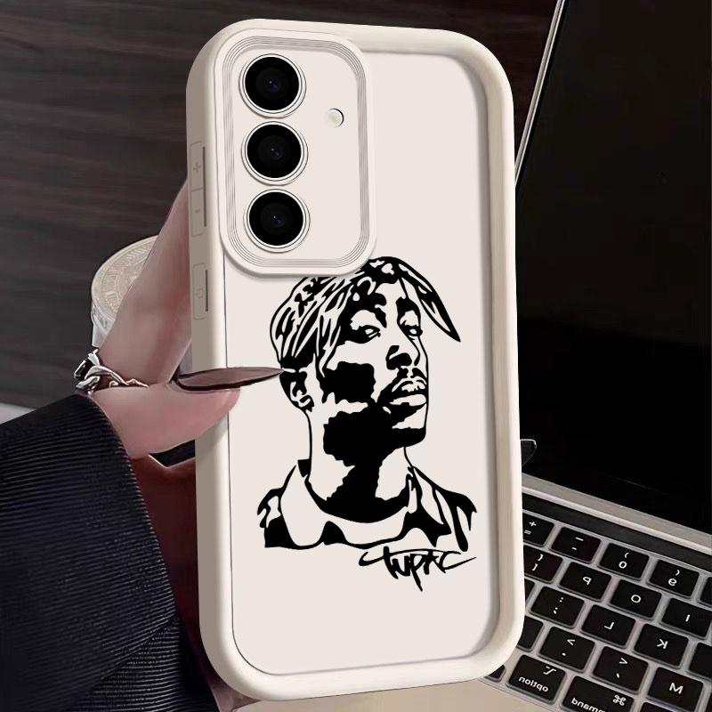 2PAC Tupac Rapper Handyhülle Für Samsung S26 S25 S24 S23 S21 S20 Ultra Für Galaxy S25 S24 FE S26 Plus Funda Weiche Silikonhülle