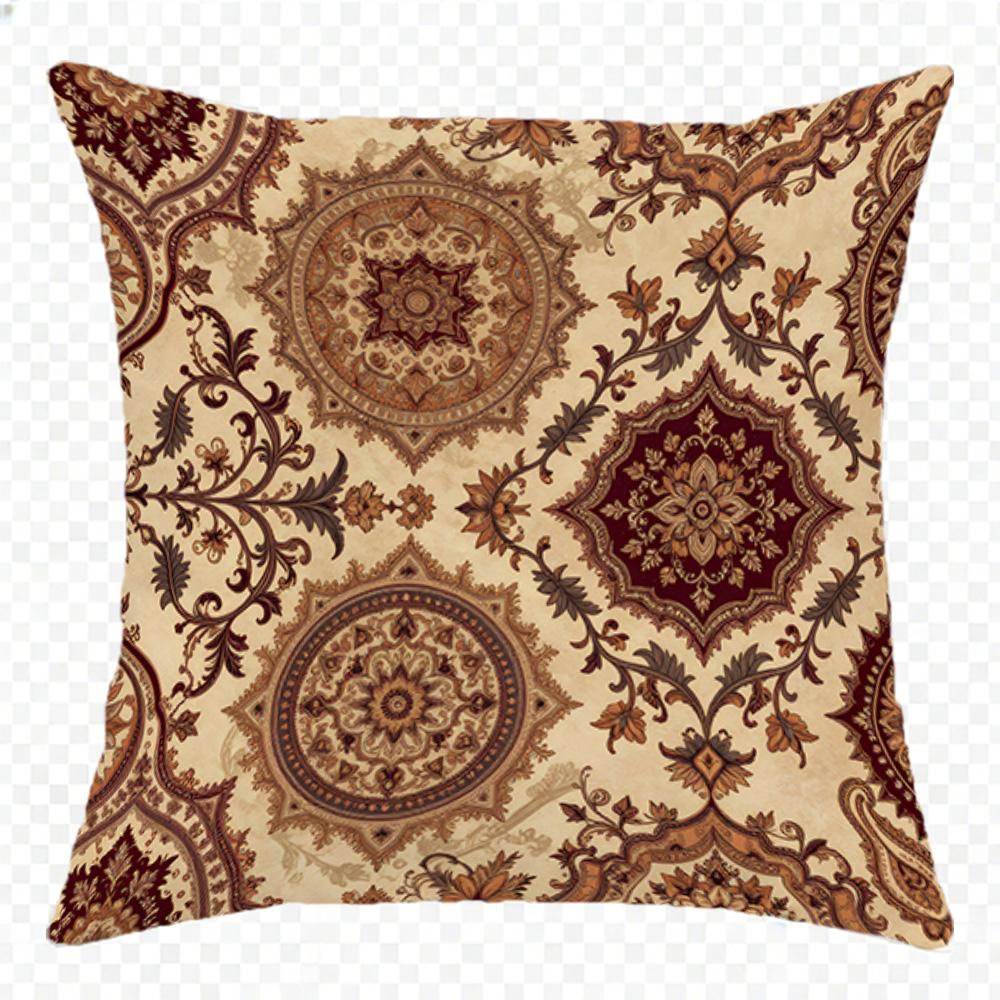 Exquisite Floral Doublesided Printed pillow cover Short plush Suitable living rooms bedrooms sofas throw cushion cover